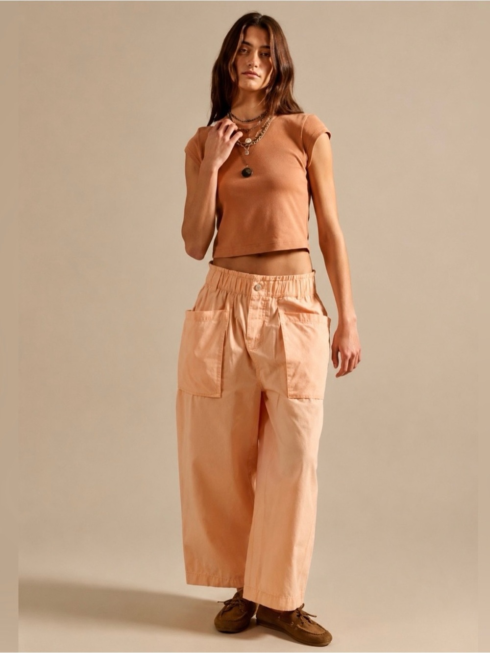 We The Free Costa Pull On Harem Pants~ Pale 🍑